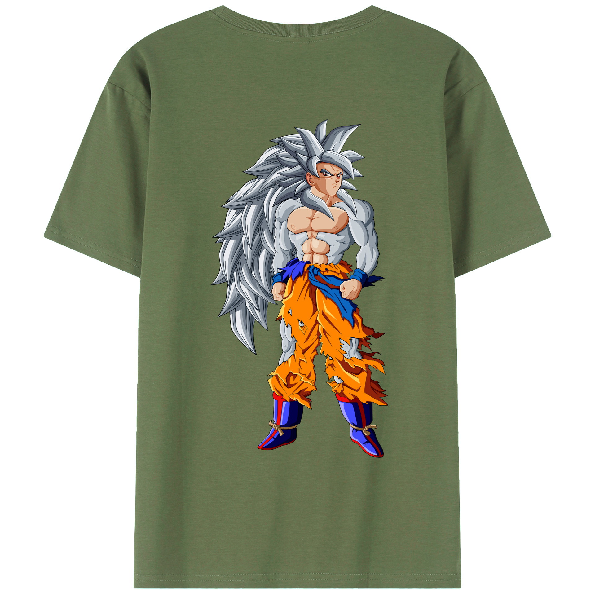 （画像用） ドラゴンボール 孫悟空（そん ごくう）Son Goku カカロット DRAGON BALL Kakarotto 綿100％ メンズ半袖Tシャツ（バックプリント） 通気性
